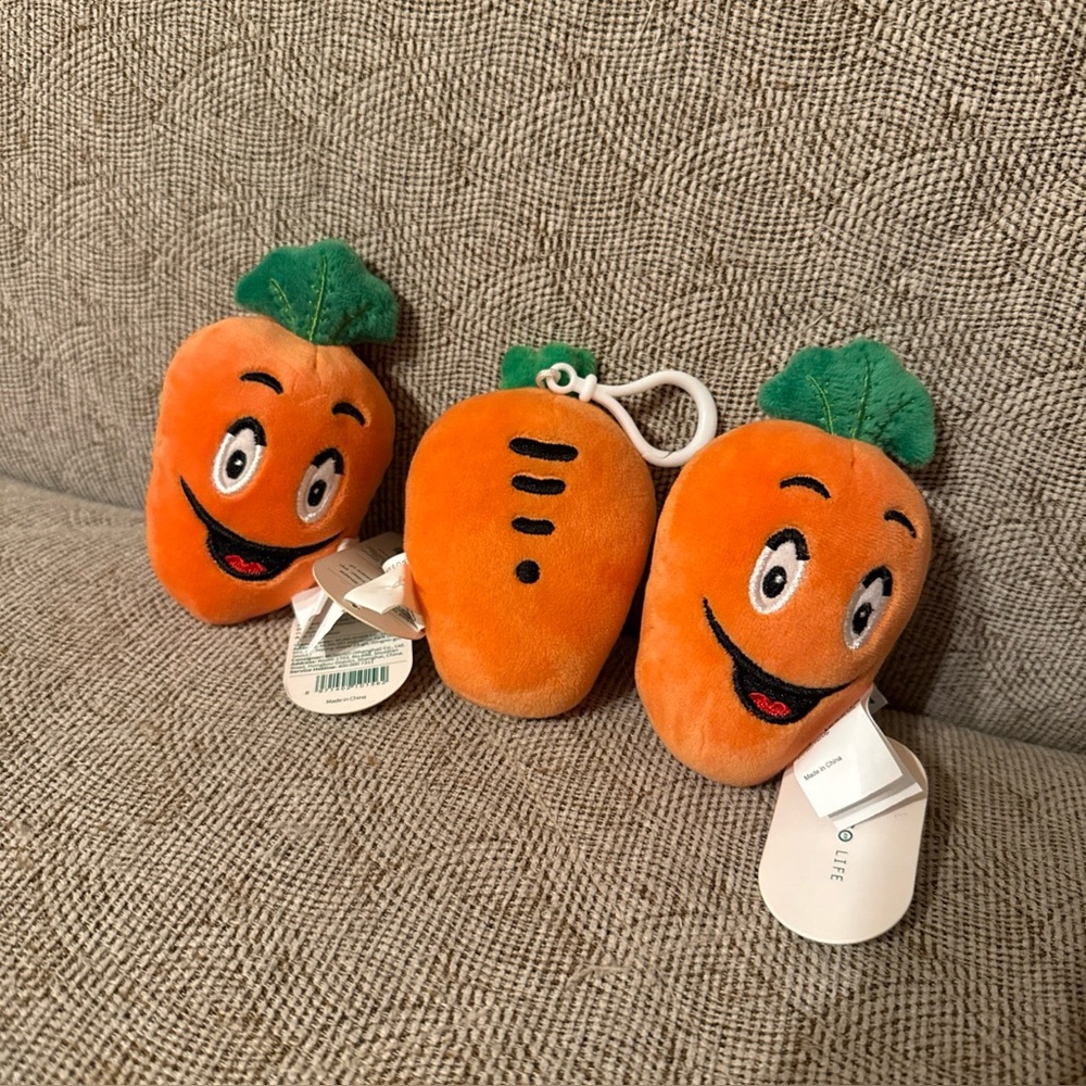 Orange Plush Carrot Key Holder
